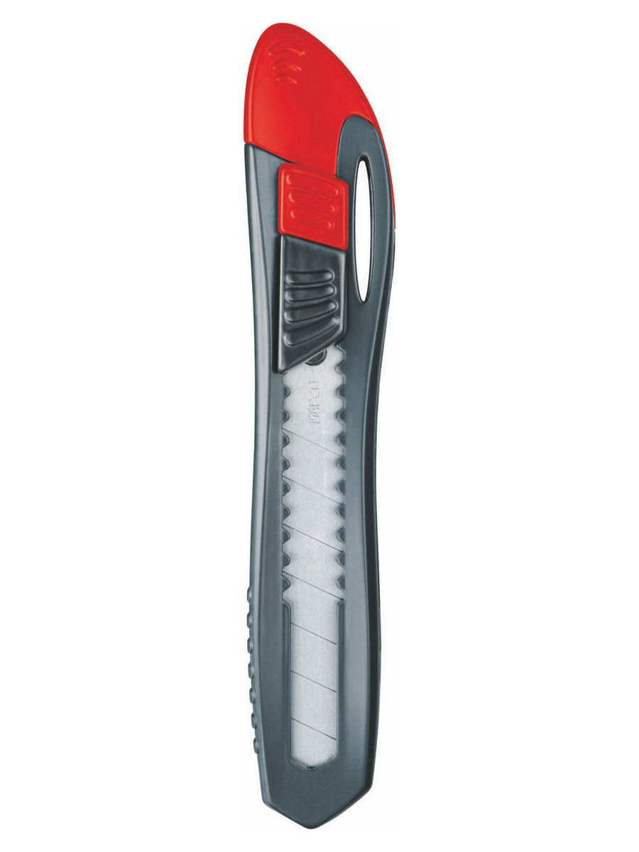 Нож канцелярский MAPED Universal, 018310, с ручным фиксатором лезвия 18мм, красный