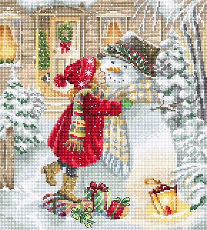 

Набор для вышивания LetiStitch Winter playtime