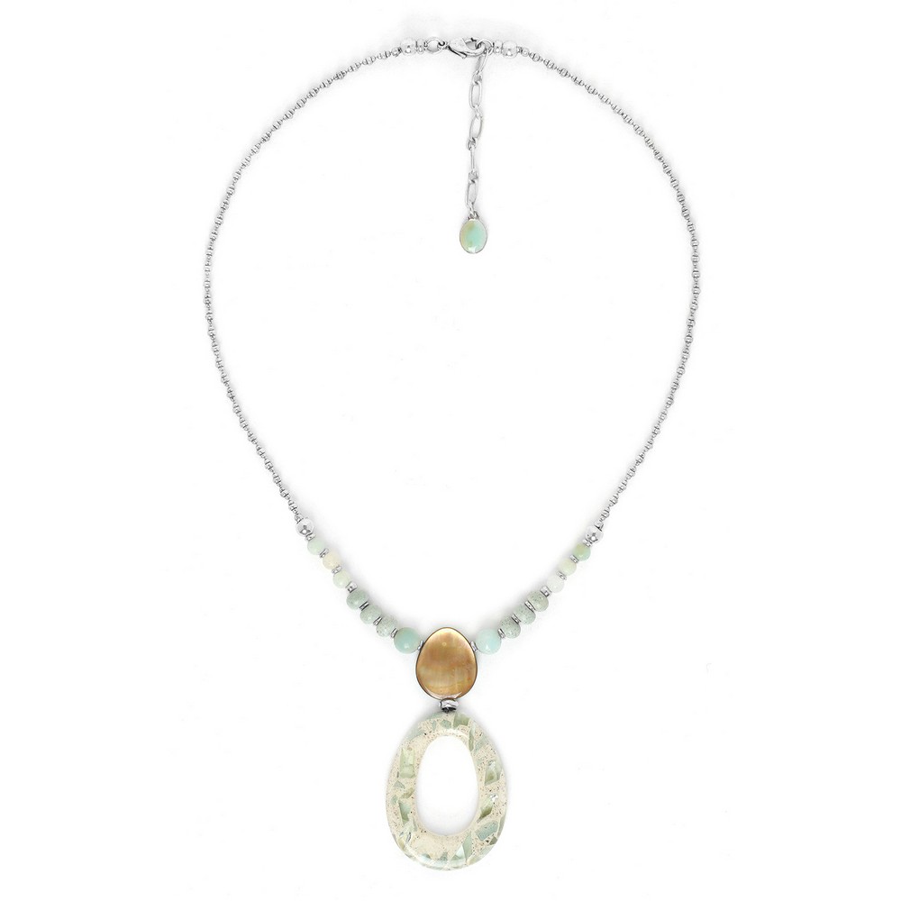 

Колье из бижутерного сплава с амазонитом 47 см Nature Bijoux NB20.2-15-41283, NB20.2-15-41283