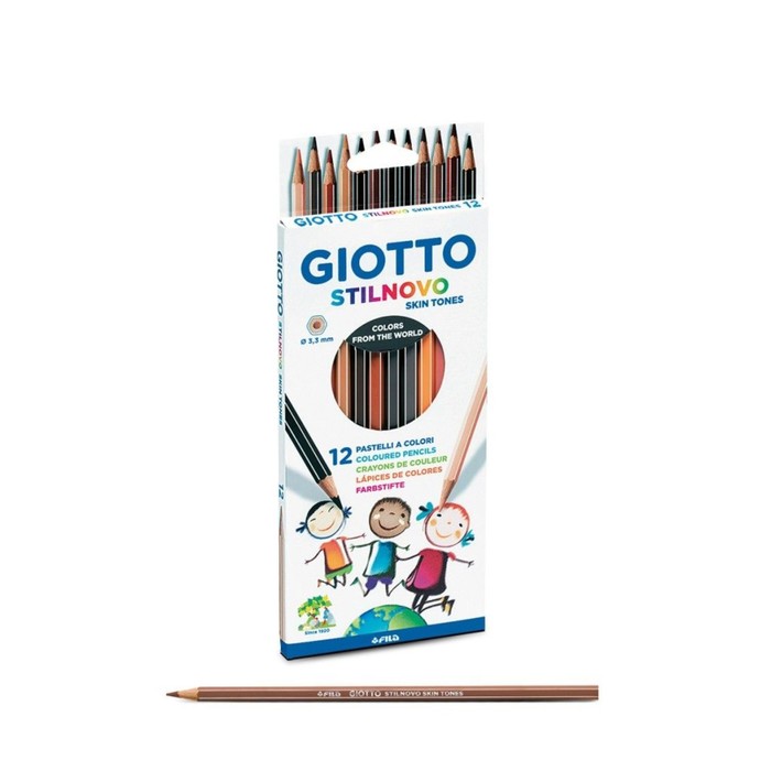 

Карандаши 12 цветов Giotto Stilnovo Skintones телесные