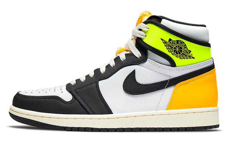 

Кеды унисекс Jordan Air Jordan 1 high og retro volt gold разноцветные 40 EU, Разноцветный, Air Jordan 1 high og retro volt gold