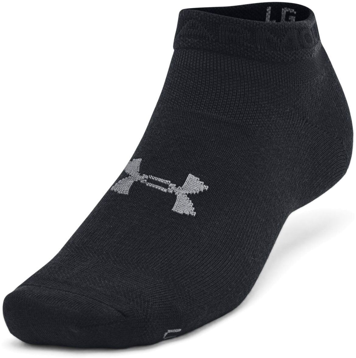 Комплект носков унисекс Under Armour UA Essential Low Cut 3pk черных XL 3 пары