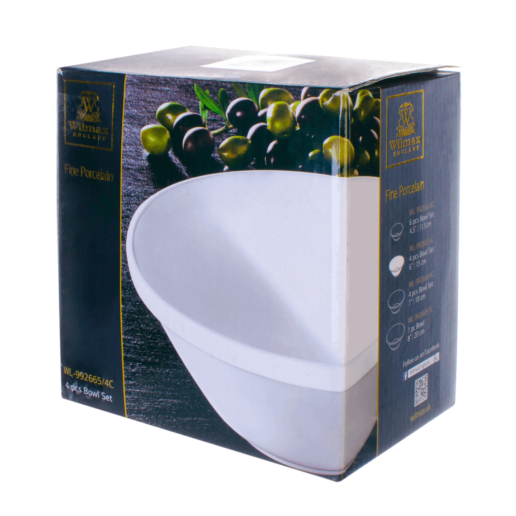

Салатники Wilmax 15 см х 4 шт, Белый