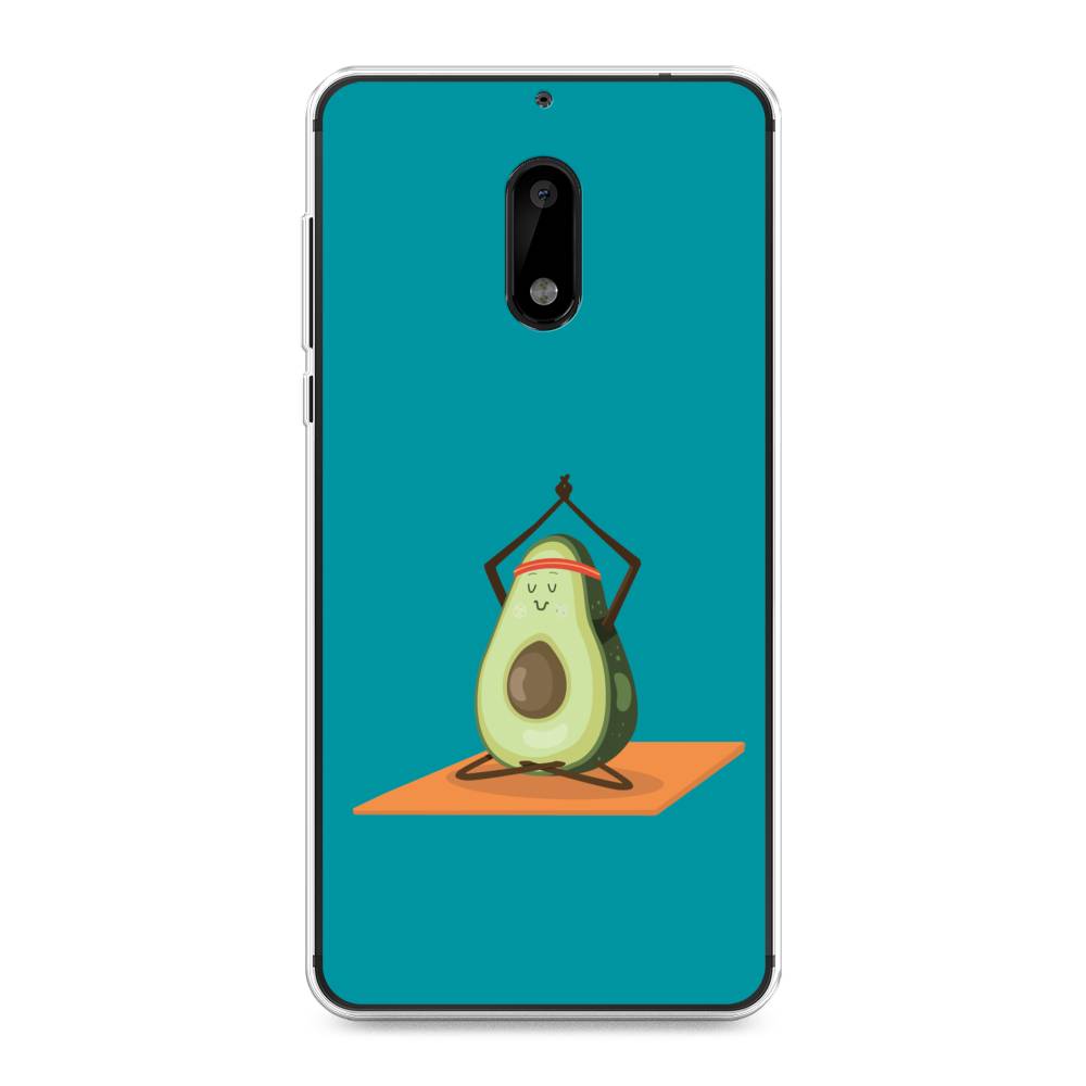 

Чехол на Nokia 6 "Расслабься с авокадо", Голубой, 120350-6