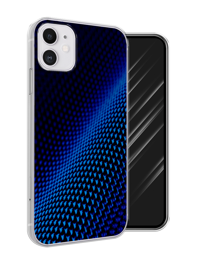 

Чехол Awog на Apple iPhone 11 / Айфон 11 "Синий карбон", Разноцветный, 12150-3