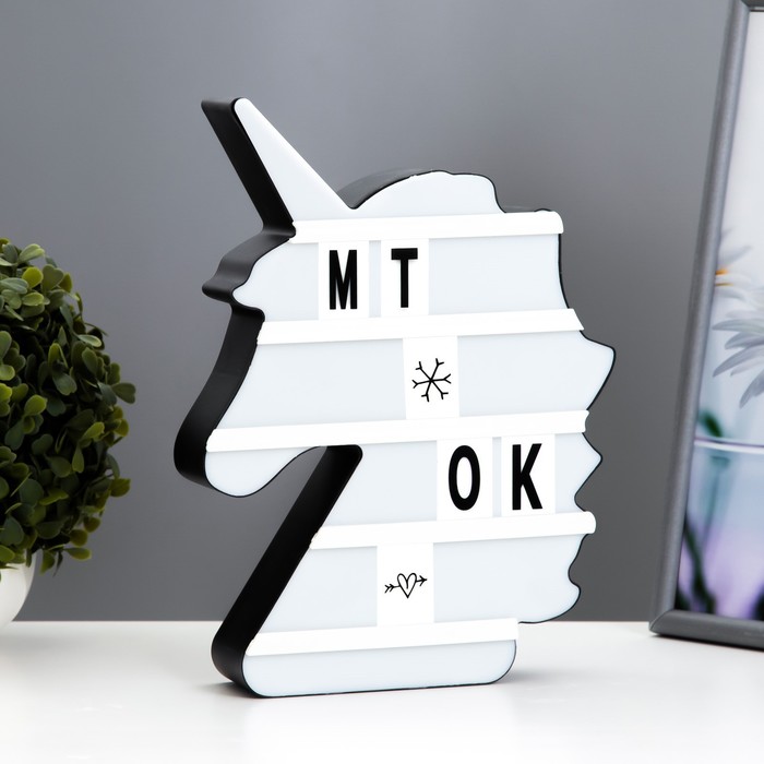 

Ночник Risalux Единорог LED от батареек USB