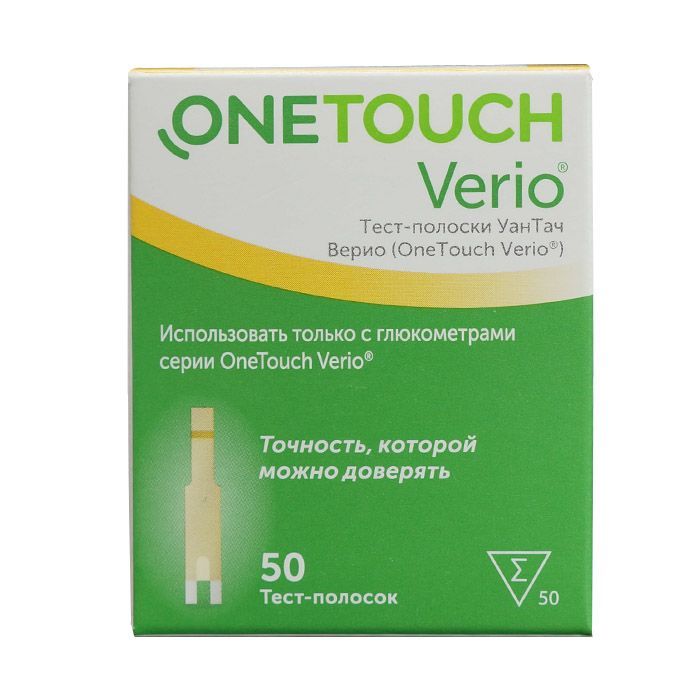 Тест-полоски OneTouch Верио 100 шт, 3 уп