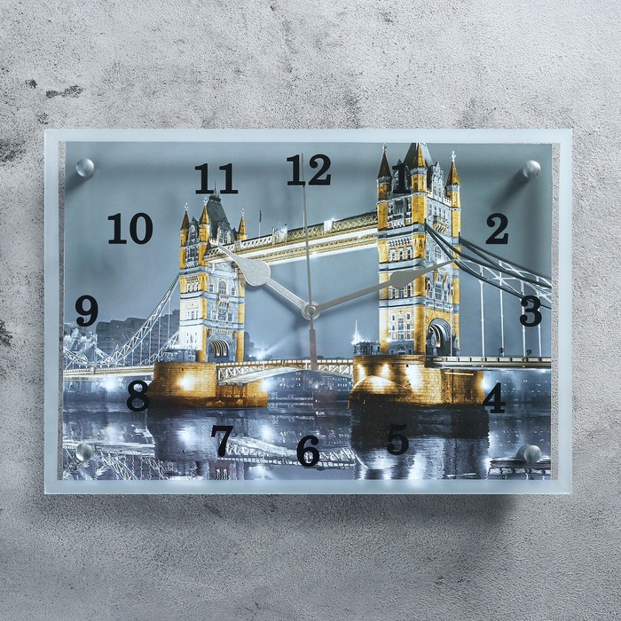 

Часы настенные, серия: Город, "Тауэрский Мост", 25х35 см