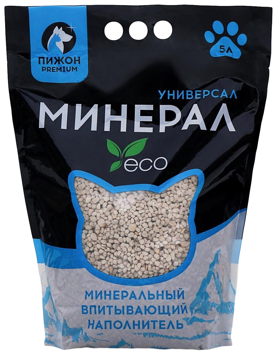 

Впитывающий наполнитель Пижон Premium минеральный, 5 л