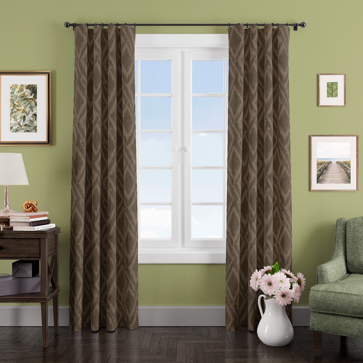 

Eleganta Шторы Eleganta, Жаккард trc289915, 150х270-2 шт