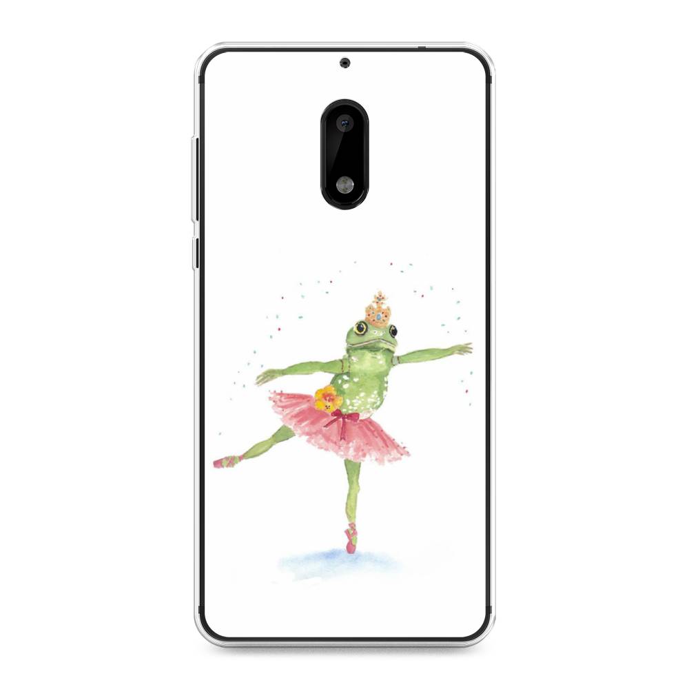 

Чехол на Nokia 6 "Лягушка-балерина", Зеленый, 120350-4