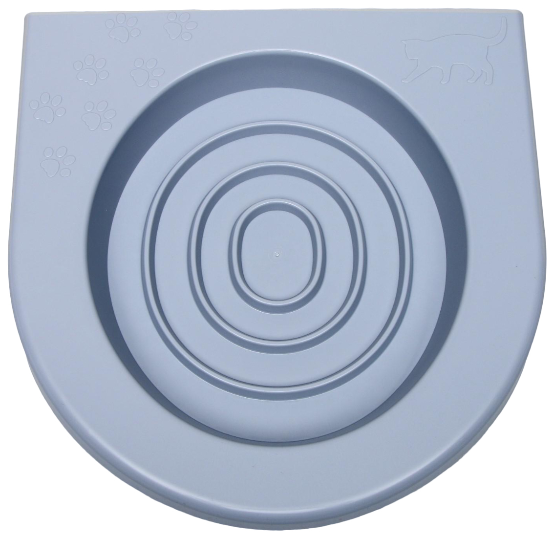 Лоток для приучения кошек к унитазу Пижон, серый, 39,2х38,7х3 см