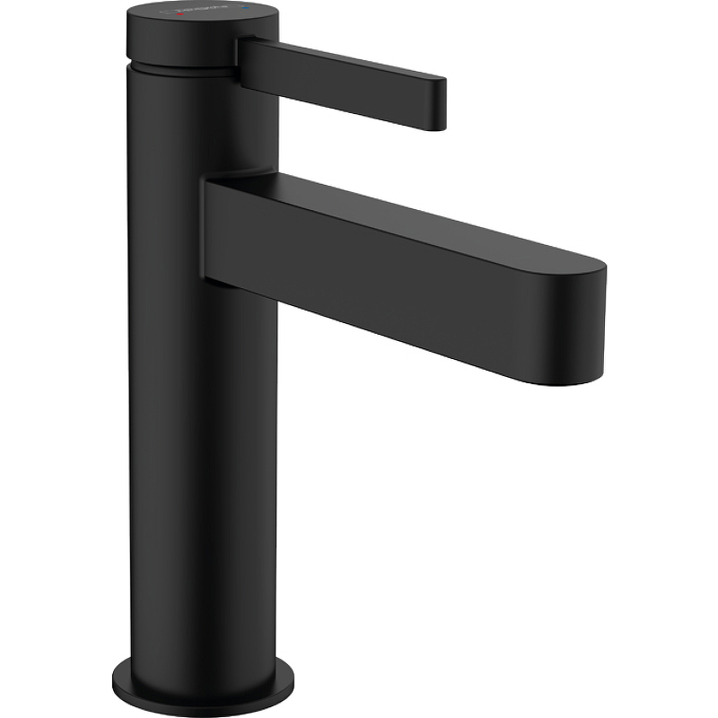 фото Смеситель для раковины hansgrohe finoris 76023670 черный матовый