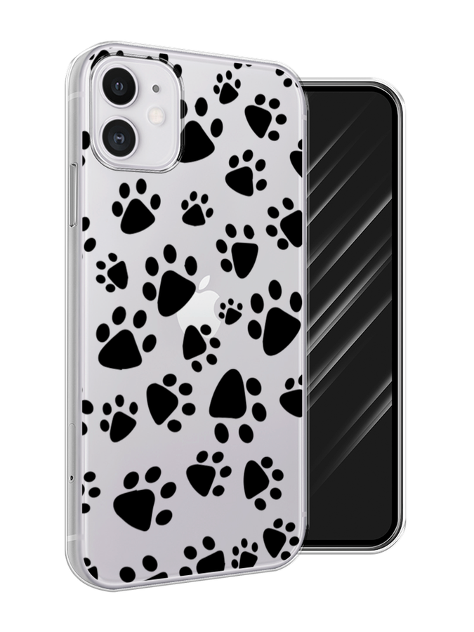

Чехол Awog на Apple iPhone 11 / Айфон 11 "Лапки черные", Разноцветный, 12150-2