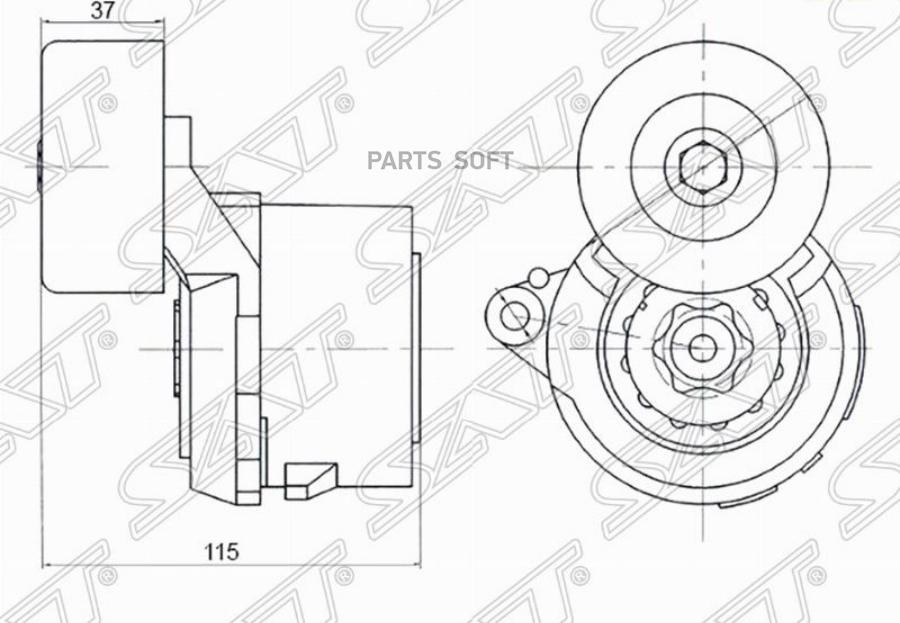 

Натяжитель Приводного Ремня Honda Accord 2,4 08- Sat арт. ST-31170-R40-A01