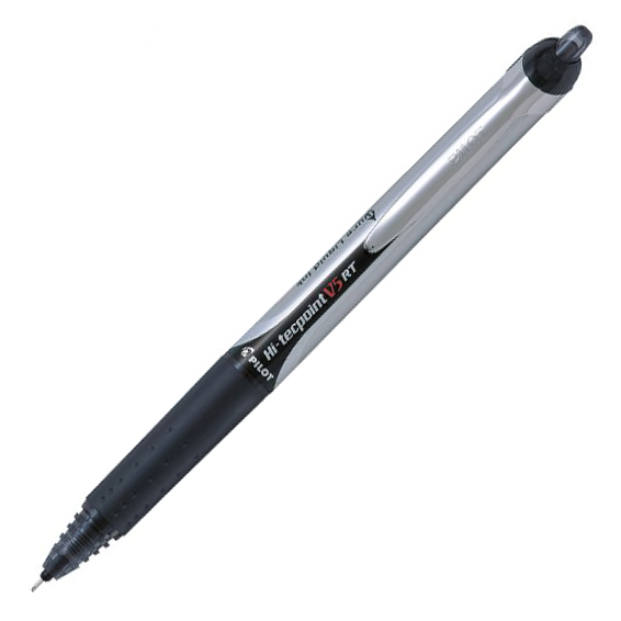 Ручка роллер Pilot Hi-Tecpoint V5 RT черная 0,5мм (1 штука)