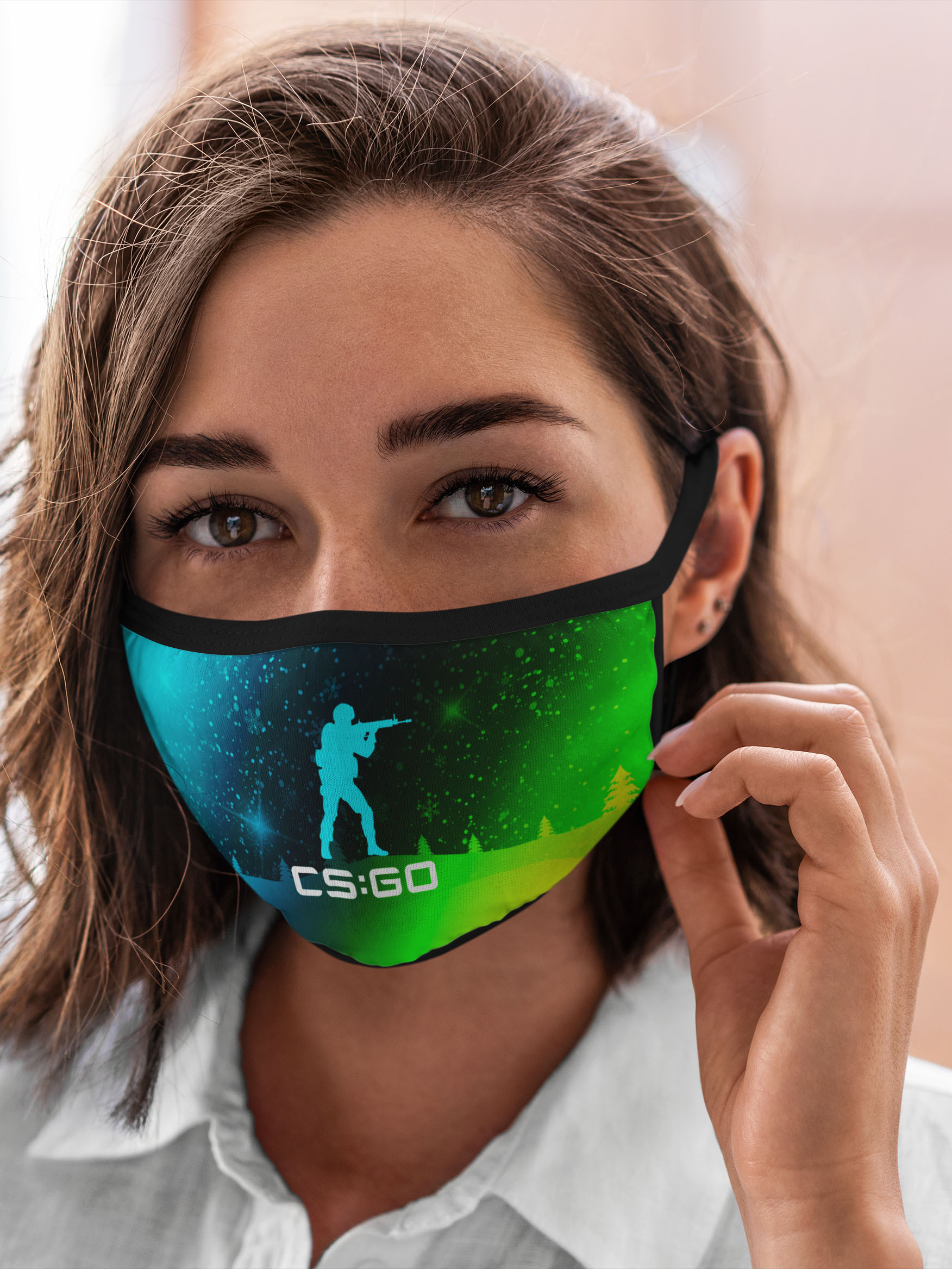 

Многоразовая маска унисекс Burnettie Counter Strike Cs Go Кс Го Снежный, Разноцветный, Counter Strike Cs Go Кс Го Снежный