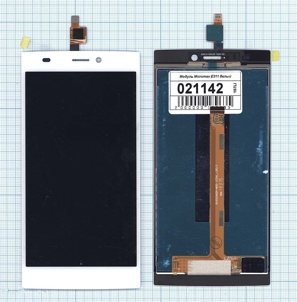 

Дисплей с тачскрином для Micromax Canvas Nitro 2 E311 белый, для Micromax Canvas Nitro 2 E311