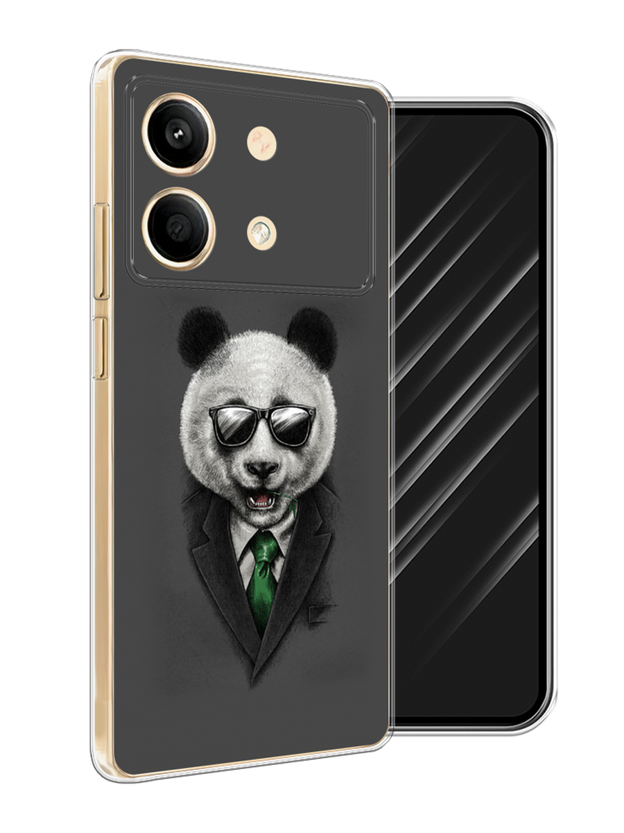 

Чехол Awog на Poco X6 Neo "Деловая панда", Серый;зеленый, 321950-1