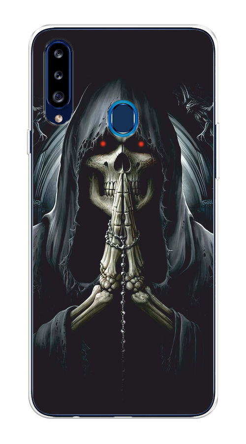 

Чехол на Samsung Galaxy A20s "Молитва", Серый, 2100850-1