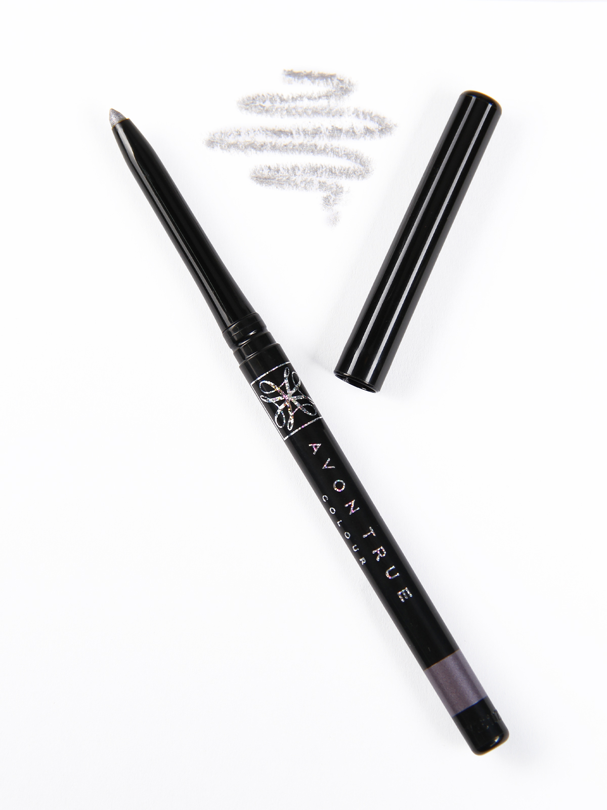 Автоматический карандаш для глаз серый с блестками Диамант AVON 0,35 г карандаш для глаз influence beauty spectrum автоматический тон 11
