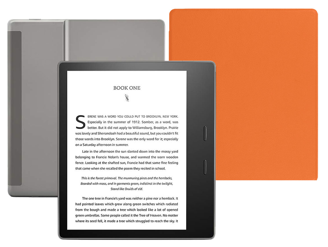 

Amazon Kindle Oasis 2019 8Gb SO с обложкой Orange, Электронная книга Amazon Kindle Oasis 2019 8 Gb graphite SO + обложка