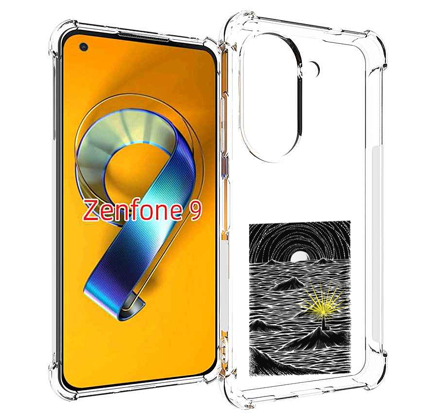 

Чехол MyPads маяк в черно белом море для Asus Zenfone 9 (AI2202), Прозрачный, Tocco