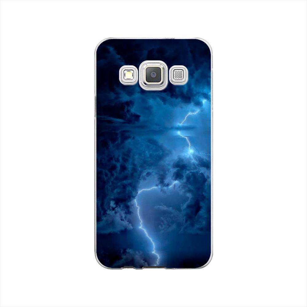 

Чехол Awog на Samsung Galaxy A3 / Самсунг A3 "Молния", Синий, 20150-4