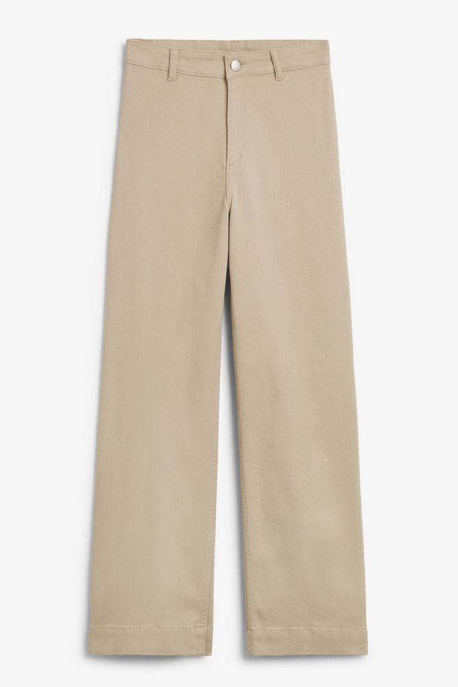

Брюки женские Monki 1223179 бежевые 42 EU, Бежевый, 1223179