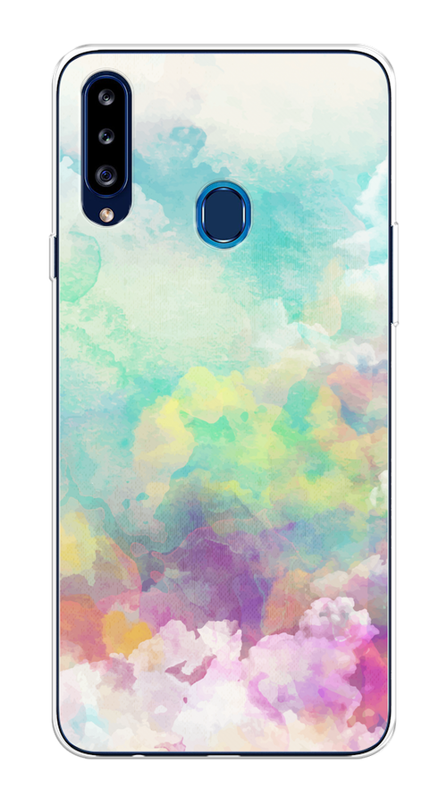 

Чехол на Samsung Galaxy A20s "Воздушное небо", Белый;голубой;розовый;желтый, 2100850-1