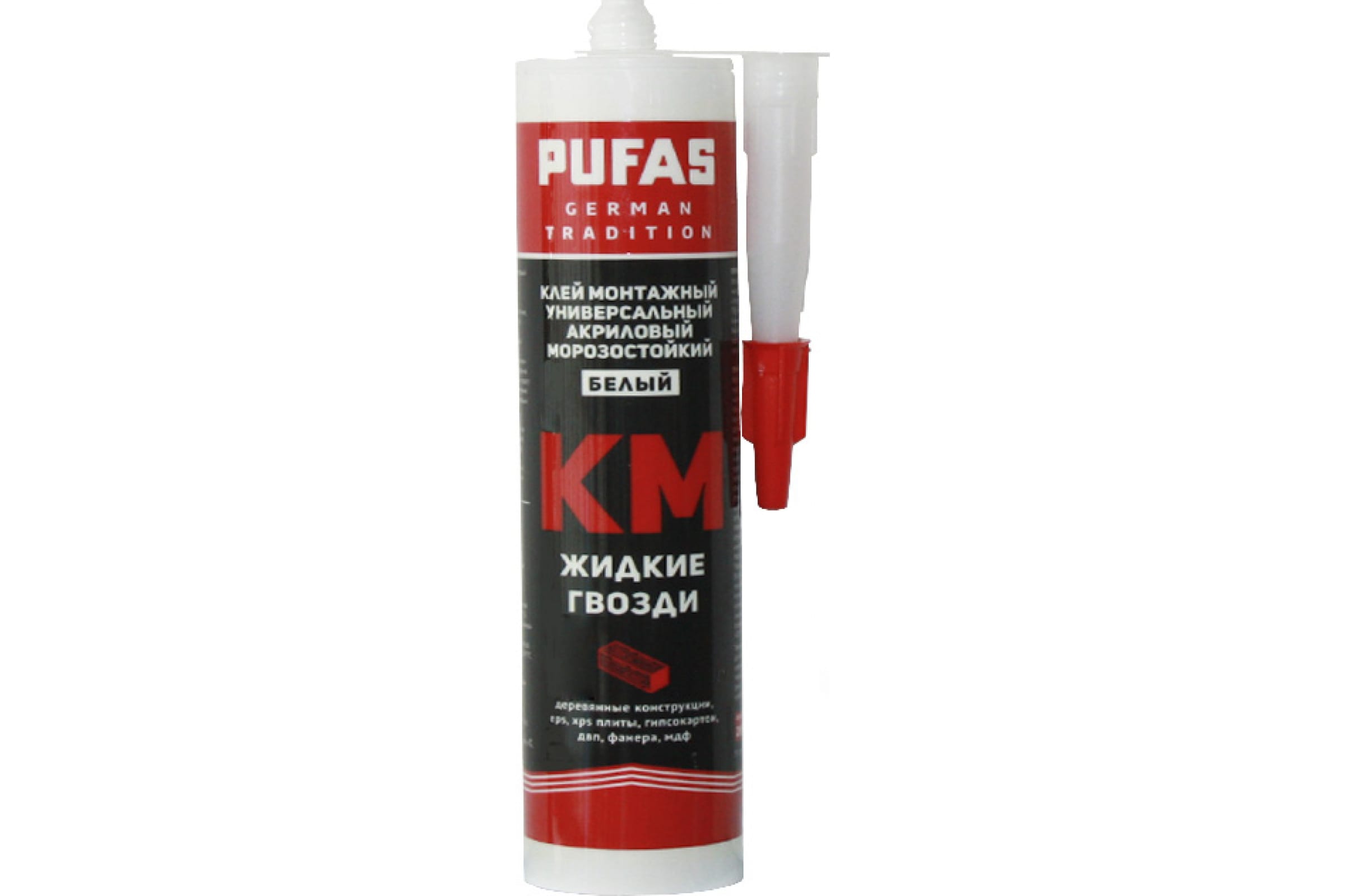 

Клей PUFAS GT монтажный KM белый 280 мл 71738000
