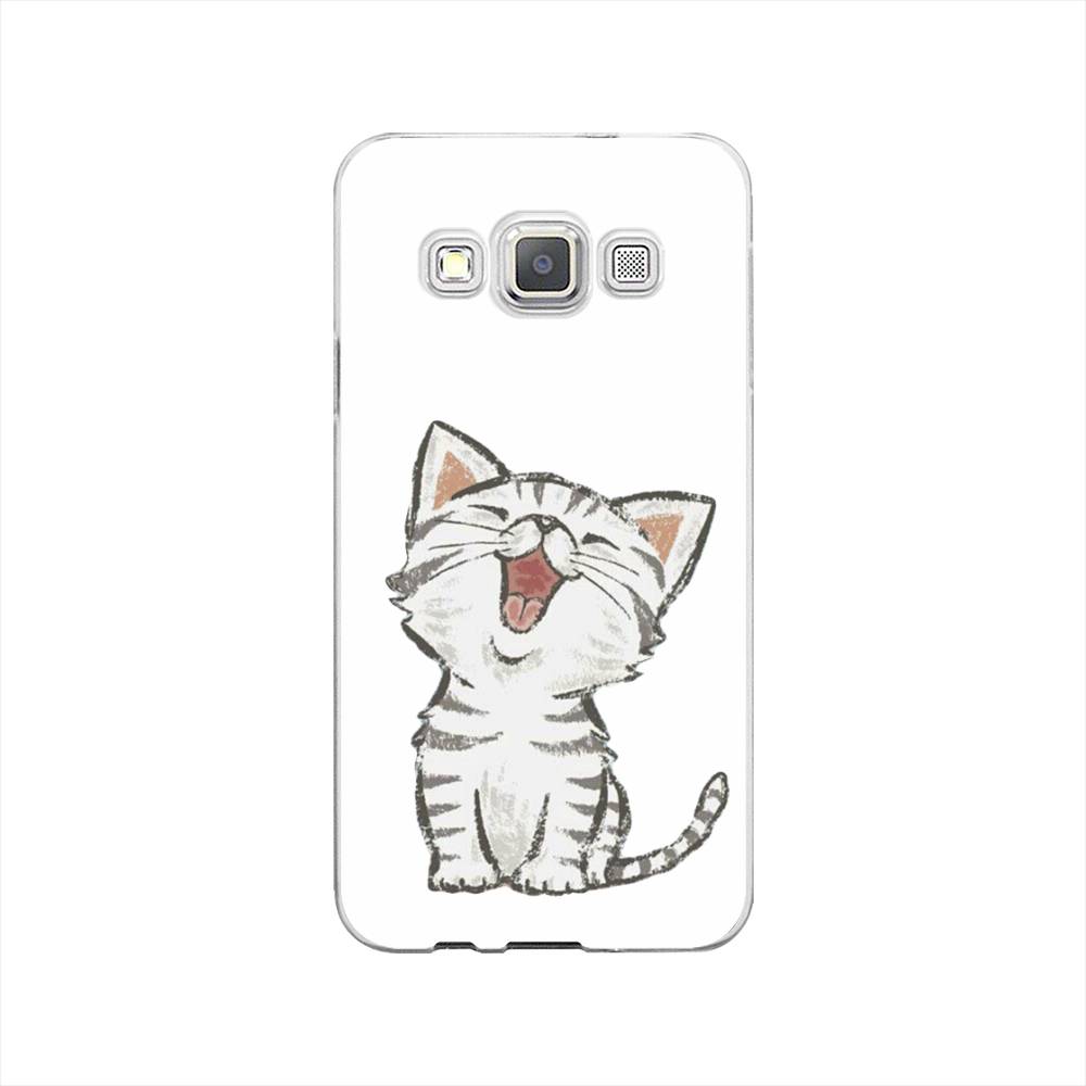 

Чехол Awog на Samsung Galaxy A3 / Самсунг A3 "Котенок рисованный", Серый;белый, 20150-1
