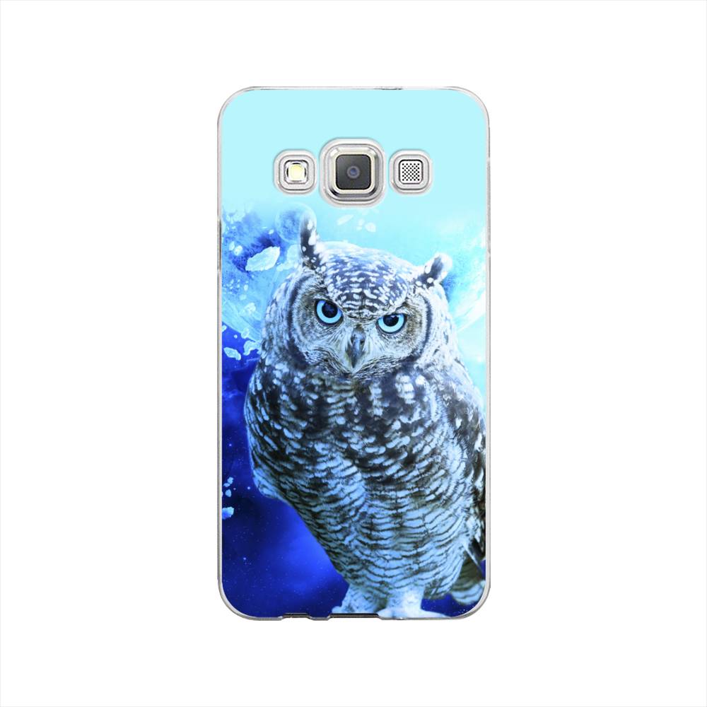 

Чехол Awog на Samsung Galaxy A3 / Самсунг A3 "Сова арт 7", Синий;голубой, 20150-1