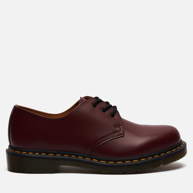 

Полуботинки унисекс Dr. Martens 1461 Smooth 3 Eye бордовые 43 EU, 1461 Smooth 3 Eye