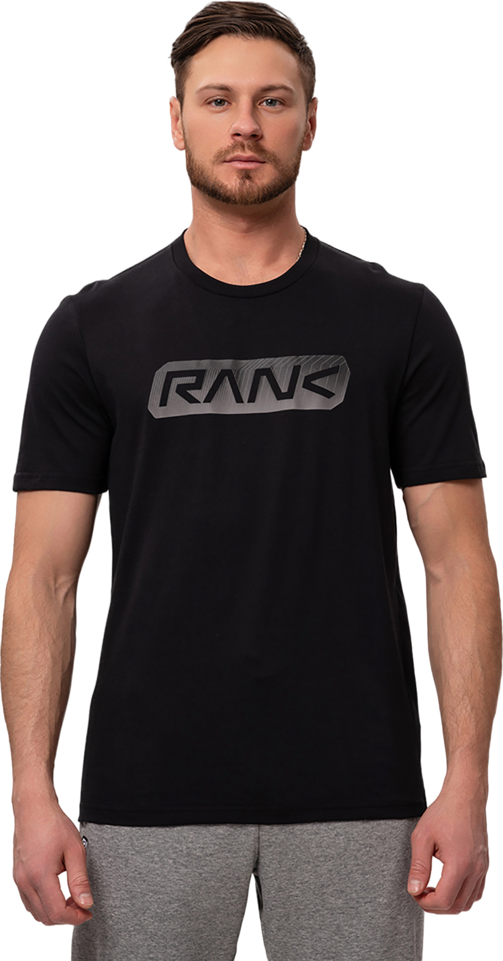 Футболка мужская RANK Sportstyle Chest Big Tee черная S