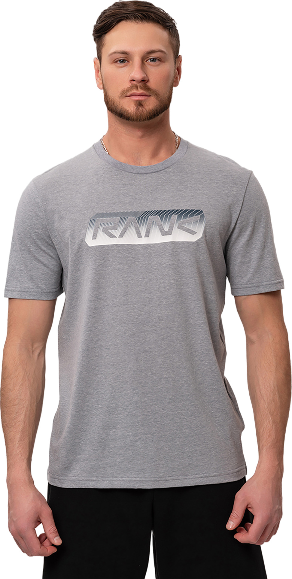 Футболка мужская RANK Sportstyle Chest Big Tee серая S