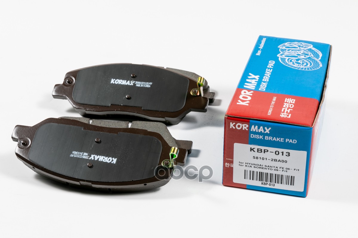 

Тормозные колодки KORMAX передние с антискрипной пластиной D11198MH
