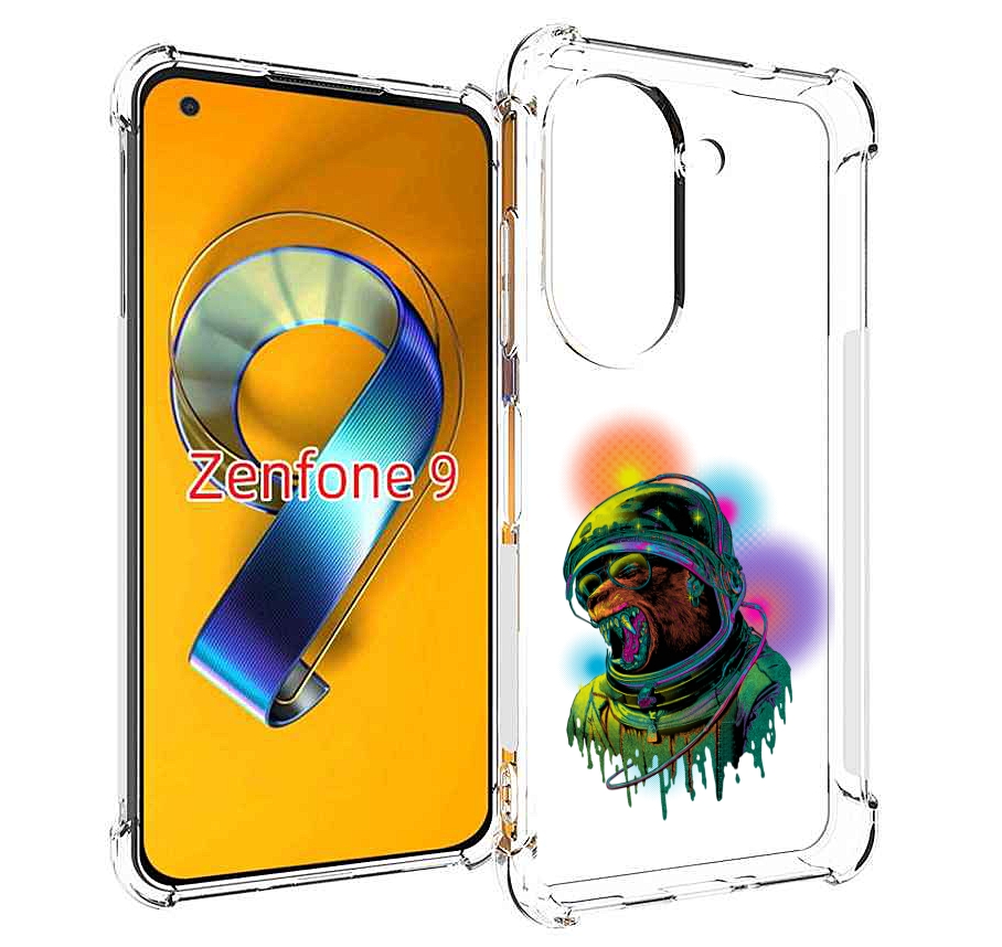 Чехол MyPads медведь космонавт для Asus Zenfone 9 (AI2202)