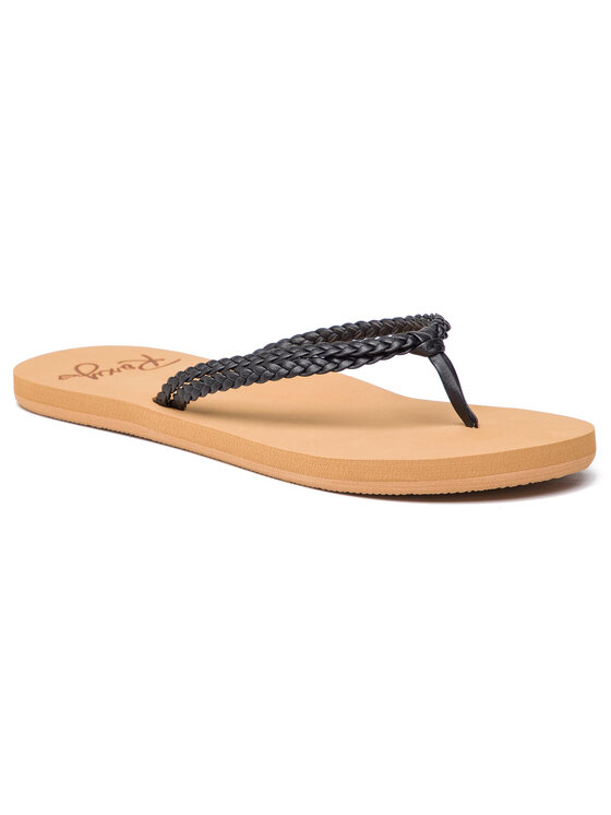 

Вьетнамки женские Roxy ARJL100763 черные 39 EU, Черный, ARJL100763