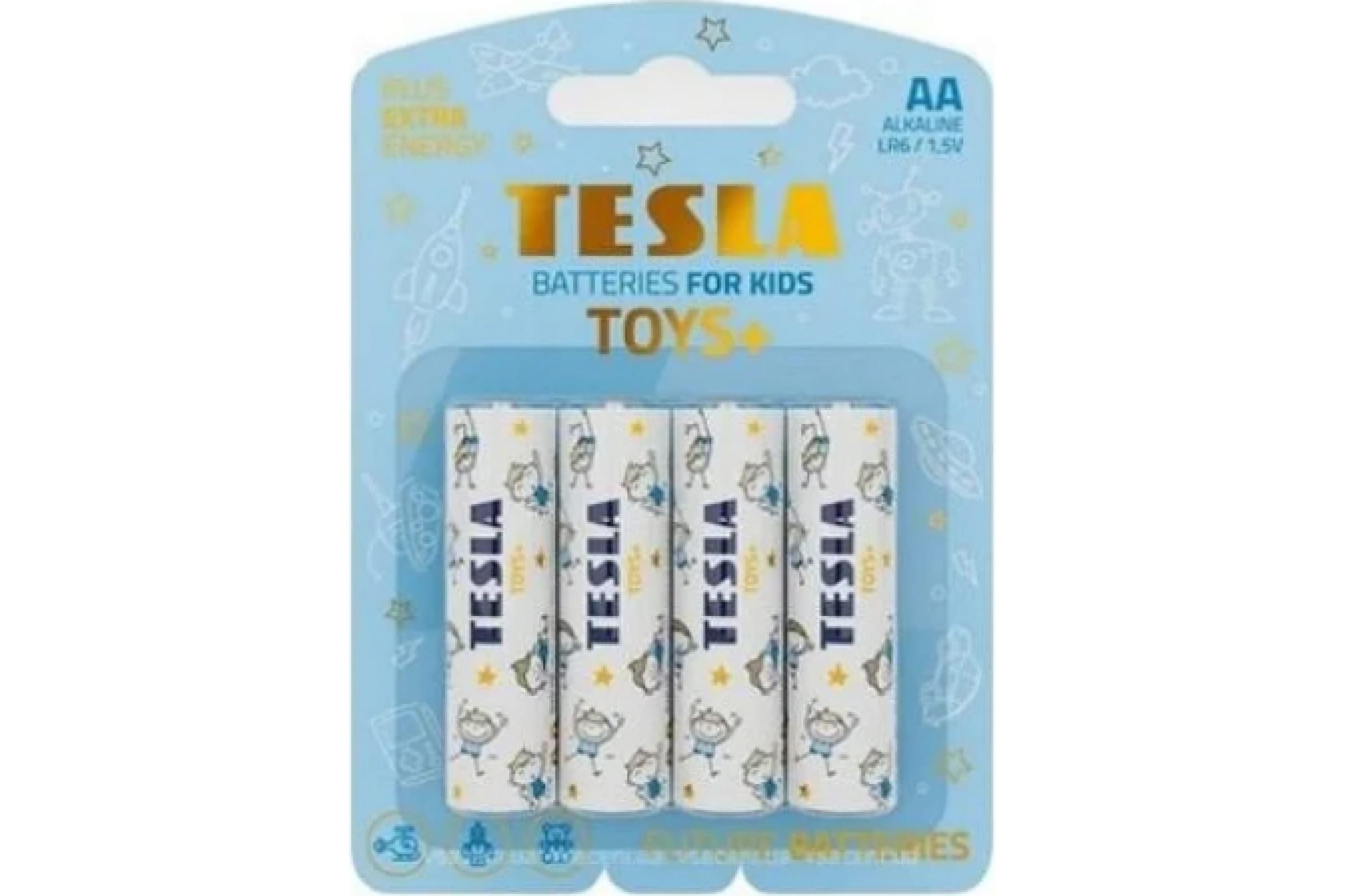 Tesla Батарейки AA TOYS+ BOY 4 шт. 8594183397733