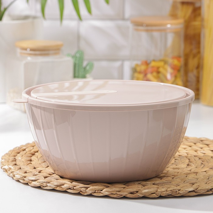 

Салатник с крышкой Giaretti Fiesta, 2,8 л, цвет МИКС