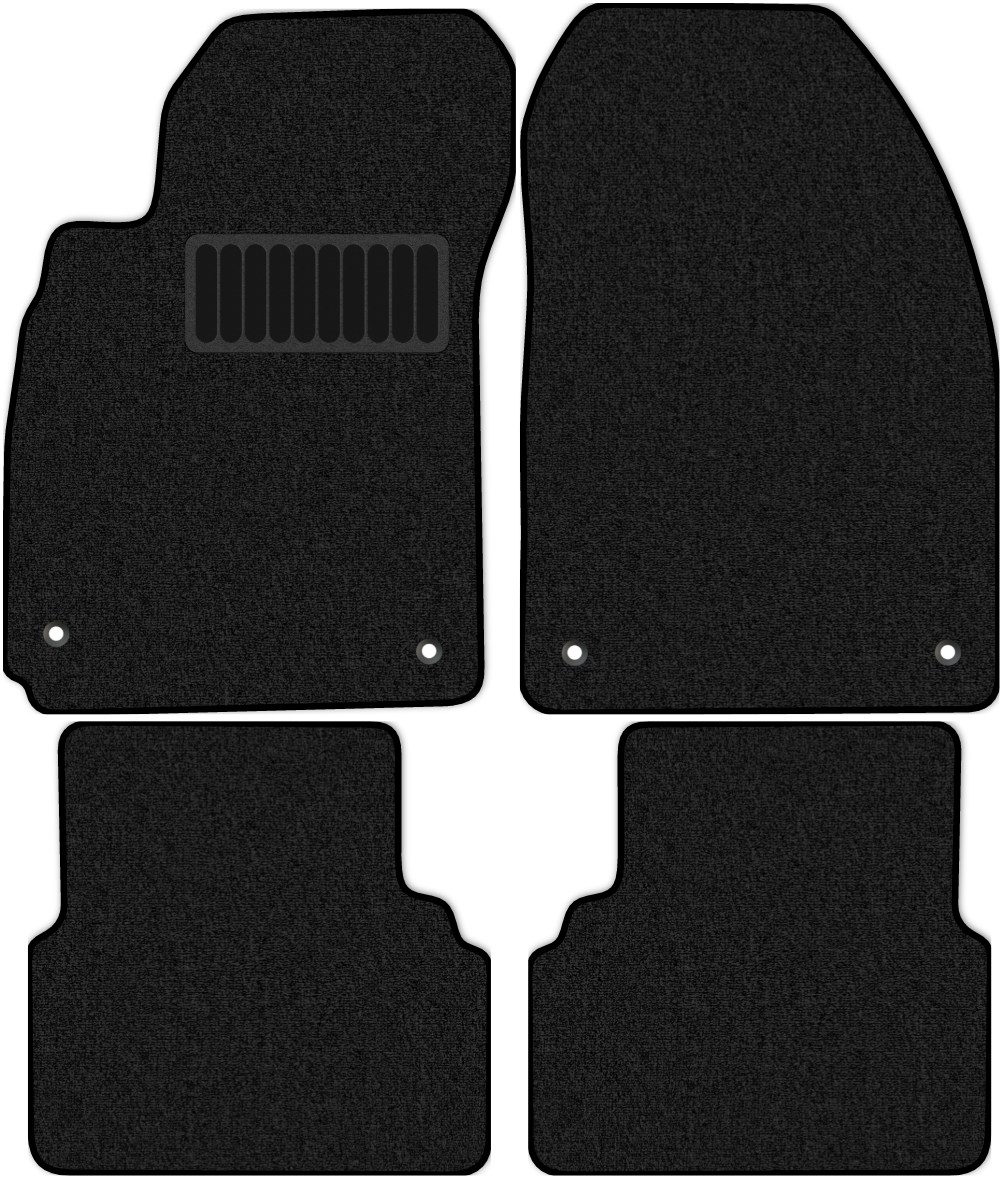 фото Коврики в салон комфорт для saab 9.3 2002 - 2011, 4 шт. черный, текстиль allmone