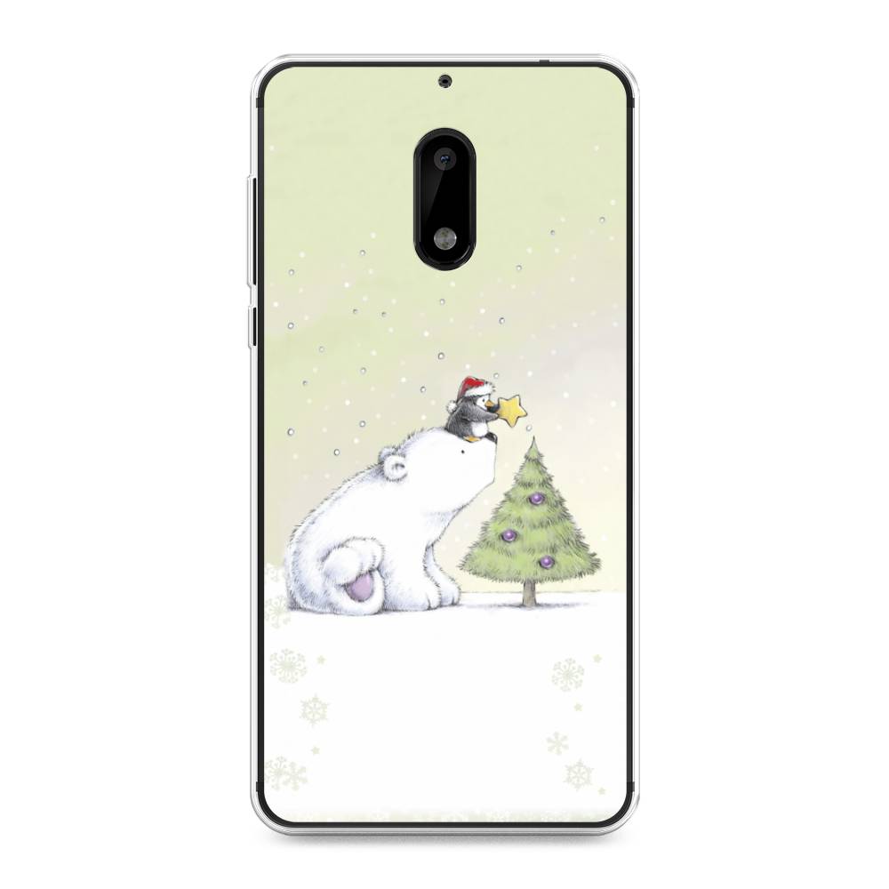 

Чехол на Nokia 6 "Украшение елки", Белый;бежевый, 120350-5