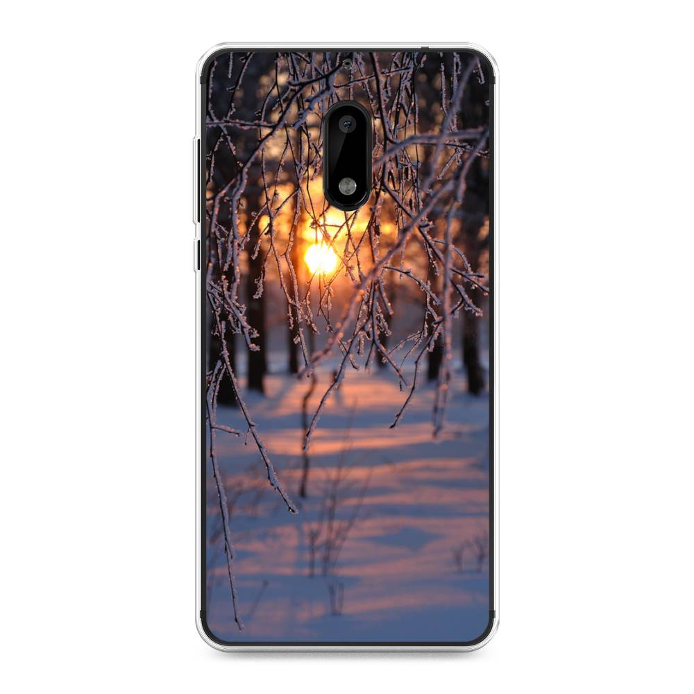 

Чехол на Nokia 6 "Зима 7", Оранжевый;розовый;черный, 120350-2