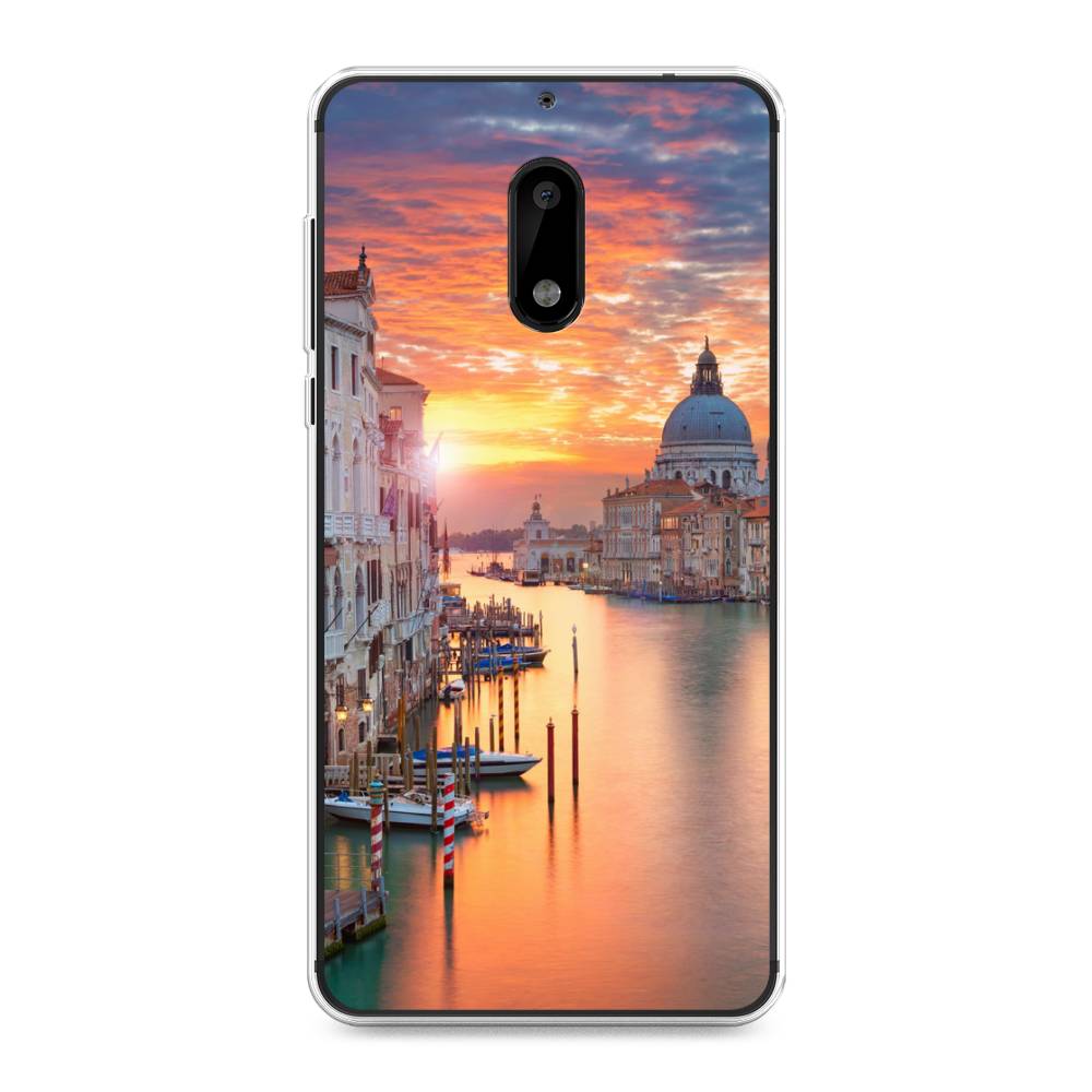 

Чехол на Nokia 6 "Восход 11", Розовый;оранжевый, 120350-2