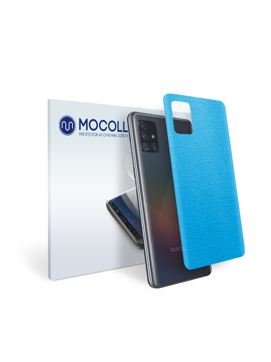 

Пленка защитная MOCOLL для задней панели Samsung GALAXY A01 Металлик голубой