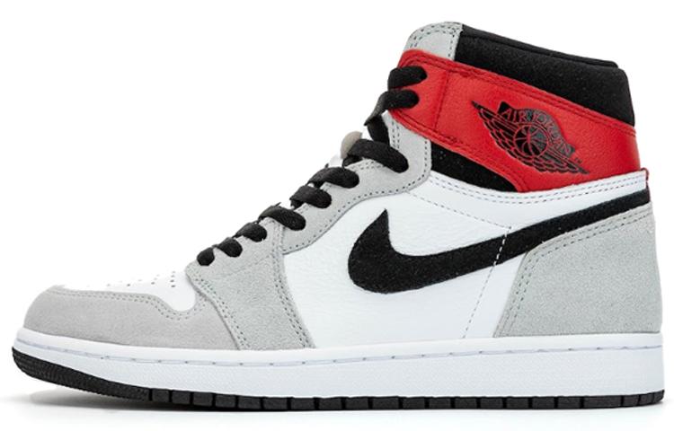 

Кеды унисекс Jordan Air Jordan 1 high og smoke grey серые 44 EU, Серый, Air Jordan 1 high og smoke grey