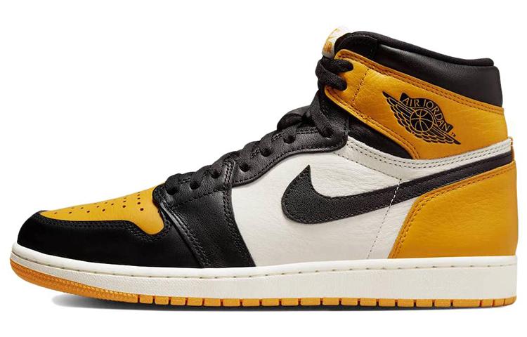

Кеды унисекс Jordan Air Jordan 1 high og taxi разноцветные 42.5 EU, Разноцветный, Air Jordan 1 high og taxi