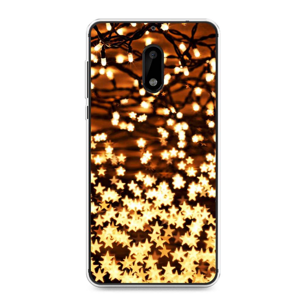 

Чехол на Nokia 6 "Новогодняя гирлянда", Золотистый, 120350-5