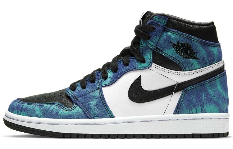 

Кеды унисекс Jordan Air Jordan 1 high og tie-dye разноцветные 42 EU, Разноцветный, Air Jordan 1 high og tie-dye